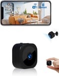 Camera Espion,WiFi 1080P Bluetooth Mini Caméra de Surveillance Interieur/Extérieur sans Fil avec Enregistrement WiFi A Distance Discrete Mini Détection Mouvement Vision Nocturne(Q23)