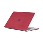 MacBook Pro 14 (2023 / 2021) - Hard cover front + Bagcover - Carbon design - Rød