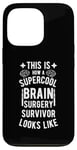 Coque pour iPhone 13 Pro Best Brain Surgery Hair Don't Care | Survivant de chirurgie cérébrale