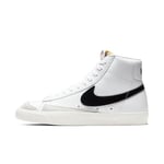 NIKE Women's Blazer Mid '77 Basketball Shoe, White/Black-Sail, 5.5 UK