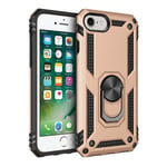 Apple iPhone SE (3nd Gen) Military Armour Ring Case Gold