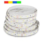 V-Tac 3,6W/m LED strip - 5m, 60 LED per. meter, Färgat lys - Farve : Blå