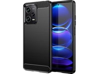 Hurtel Carbon Case Fodral Xiaomi Poco X5 Pro 5G / Redmi Note 12 Pro Flexibel Silikon Kolfiberfodral Sortering