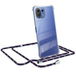 For Xiaomi Mi 11 Lite/5G/5G New Phone Case With Cord Case Blue Camouflage
