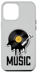 Coque pour iPhone 12 Pro Max Musique Disque Vinyle Tenue Rétro Pour Musiciens Et Concerts