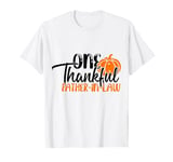 One Thankful Father-in-Law Thanksgiving Pumpkin Turkey T-Shirt