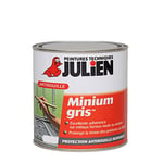 Julien Peinture Minium Gris - Primaire antirouille pour fer - Mat Gris Bleuté 2,5L