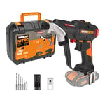 WORX NITRO - Perceuse-visseuse sans fil 20V double mandrin rotatif- Switchdriver - WX177.9-50 Nm ⌀30mm bois (Livrée sans batterie ni chargeur, Lumière LED, 16 mèches de perçage)