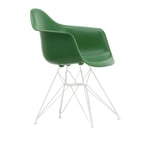 Vitra - Eames RE Plastic Armchair DAR 17 Emerald, White Base - Matstolar - Charles & Ray Eames - Grön - Metall/Plast