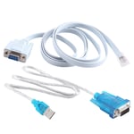 RJ45  Cable Serial Cable Rj45 to DB9 and RS232 to USB (2 in 1) CAT53847