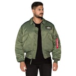 Alpha Industries Men's CWU 45 Bomber Jacket, Sage-Green, XXL