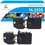 2x Black Toner for Kyocera Ecosys M5521cdn M5521cdw P5021cdn P5021cdw TK-5220K