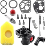 2024 Briggs Stratton Gräsmatteklippare Förgasare Kit 499809 498809a 494406 Filter 698369 Regulator 691859 692211 Membran 795083 495770