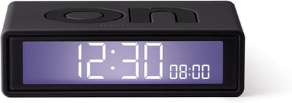 Lexon Flip+ Travel Digital Alarm Clock, Reversible On/Off Faces Small Travel LCD