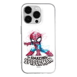 ERT GROUP mobile phone case for Apple Iphone 14 PRO original and officially Licensed Marvel pattern Spider Man 021 optimally adapted to the shape of the mobile phone, case made of TPU