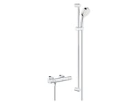 Grohe Grohtherm 800 Cosmopolitan, 90 Cm, 1,75 M, Vegg, G1/2, Roterende Ventiler