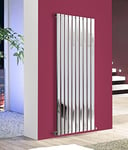 NRG 1800x680mm Vertical Tall Upright Flat Panel Designer Bathroom Central Heating Radiator Chrome Single Column - Perfect for Bathroom, Bedroom, Kitchen, Hallway, Living Room