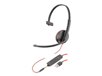 Poly Blackwire C3215 USB - 3200 Series - headset - på örat - kabelansluten - USB, 3,5 mm kontakt