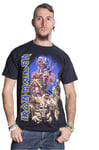 Iron Maiden Somewhere Back In Time Steve Harris Official Tee T-shirt Mens