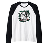 Jolliest Bunch Of Teachers This Side Of The Schoolhouse Xmas Raglan Baseball Tee