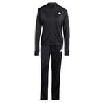 adidas Women's ESSENTIALS 3-STRIPES TRACKSUIT, Black, XL