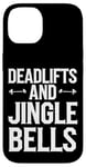 iPhone 14 Funny Deadlifts and Jingle Bells Santa Claus Gym Fitness Pun Case