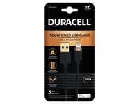 Duracell Usb7022a, Sort, Apple Iphone 5, 5C, 5S, Ipad 4, Ipad Mini, Ipod Nano 7G, Ipad Touch 5G, 67 G, 5 Mm, 5 Mm, 2000 Mm