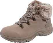 Skechers Women's Trego Falls Finest Ankle Boot,Taupe Suede/ Nylon,4 UK