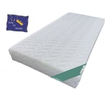 King Of Dreams - Lot de 2 Matelas 70x190 pour Sommier Articulé - Déhoussable Mousse Poli Lattex Indéformable - 19 cm - Soutien Trés Ferme Housse