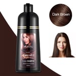 MOKERU Instant Hair Dye Shampoo Natural Plant Essence Argan Oil 6 Color 500ML