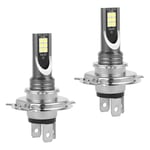 2 Pcs Ampoules H4 led de Phare en Boîte, Voiture Ampoule Led 50W/14000LM/IP68 Etanche, Feux de Brouillard 2 Ampoules 6000-6500K Lumiere Blanche