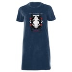 American Horror Story White Nun Women's T-Shirt Dress - Navy Acid Wash - XXL - Navy Acid Wash