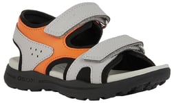 Geox Homme J Vaniett Boy C Sandales, Gris Orange, 37 EU