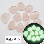 Charbon Shoous Glow in Dark Peays l,Décoration de jardin,Poisson décoratif extérieur,Précieux,Galets,Roches,Aquarium,Mix Document - Type Pale Pink-100 pieces