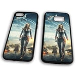 Captain Marvel Universe Flurry Avengers Infinity War II Coque en caoutchouc TPU pour téléphone portable, TPU - Caoutchouc, transparent, Samsung Galaxy S7 Edge