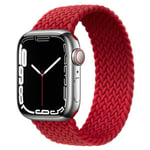 Slitstarkt och Elastiskt Apple Watch Armband 38mm/40mm/41mm Röd M