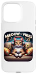 Coque pour iPhone 15 Pro Max Meeow-Vibes Casque pour chat