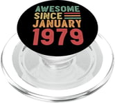 Cadeau d'anniversaire génial depuis janvier 1979 PopSockets PopGrip pour MagSafe