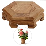 Base en bois massif naturel pour pot de fleur,étagère décorative pour plante bonsaï,vase Buhhda,présentoir d'encens,artisanat sur socle en bois - Type Wooden Stand A1 #A