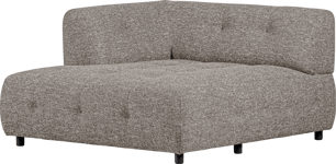 Louis Modulære sofa 1,5 chaiselong med arm venstre, grov melange kaffe H73x140x122 cm