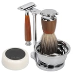 Safety Men Grooming Set Trimming Stand Bowl Beard Brush Vintage BLW