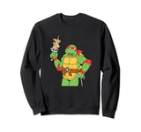 Teenage Mutant Ninja Turtles Raphael Pizza Party Sai Sweatshirt