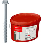 fischer UltraCut FBS II 10 x 70 15/5 avec rondelle et embout hexagonal, seau pratique de 160 vis à béton pour l'intérieur, pour une fixation sûre dans le béton et la maçonnerie, gvz