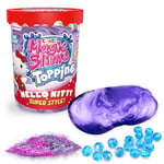 CRAZE Magic Slime Topping Hello Kitty, Pot de Slime pour Enfants, Contient 70 ML de Slime et Deux toppings, Couleurs de Slime et toppings aléatoires