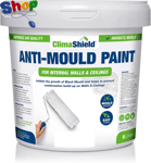 Prestige anti  Mould  Paint -  5  Litres -  for  Bathroom ,  Kitchen  and  Bedro