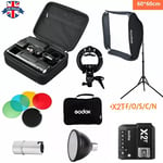 Godox 2.4 TTL HSS AD200 Pocket Flash SFUV60 Softbox Color Filter X2T Trigger Kit