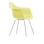 Vitra - Eames RE Plastic Armchair DAX 92 Citron, Chrome - Matstolar - Charles & Ray Eames - Gul - Metall/Plast