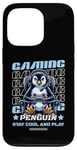 iPhone 13 Pro Gaming Penguin Video Game Graphic For Men Boys Women Kids Case