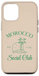 Coque pour iPhone 15 Maroc Social Club Voyage Voyage Maroc Vacances