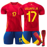 UEFA Euro 2024 Spanien Hemma Barn Fotboll Set No.17 Williams JR.-WELLNESS 28